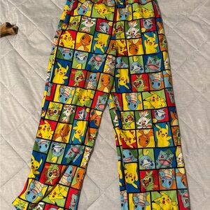 Pokemon Pajama Pants in Yellow, Blue, Red, Green